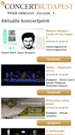 Mobile Screenshot of concertbudapest.com